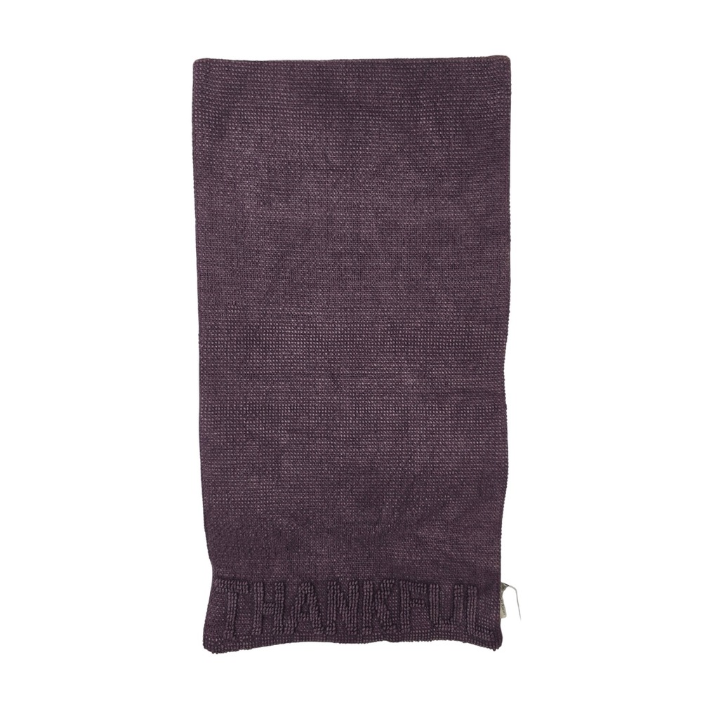 Primitives by Kathy Thankful Table Runner Purple Woven Farmhouse Decor